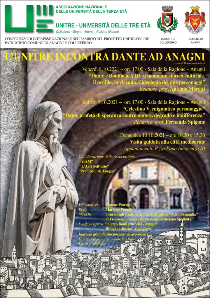 08 Ottobre 2021 – L’UNITRE INCONTRA DANTE AD ANAGNI